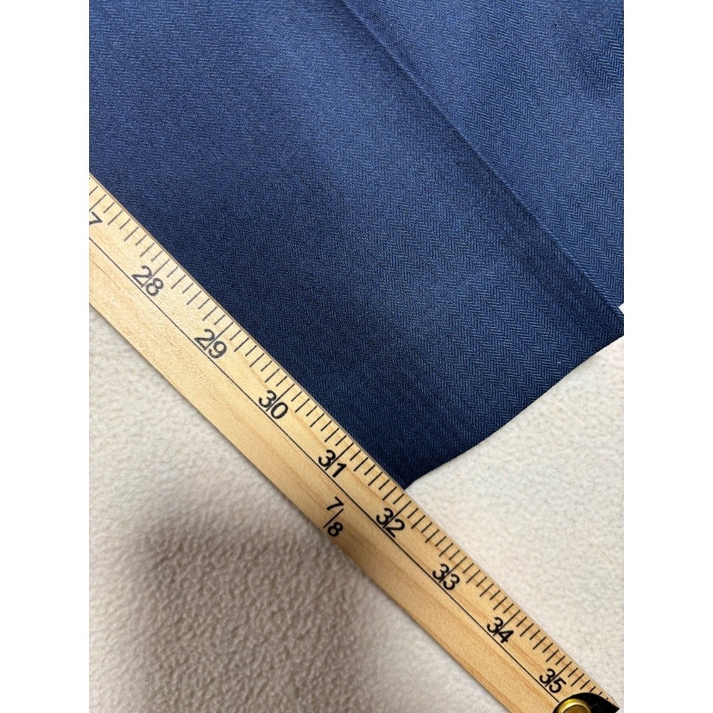 Calvin Klein Mens Sz 44 Slim Fit 3 Piece Suit Blue Blazer Vest Pants 35x31 EUC - Picture 12 of 13